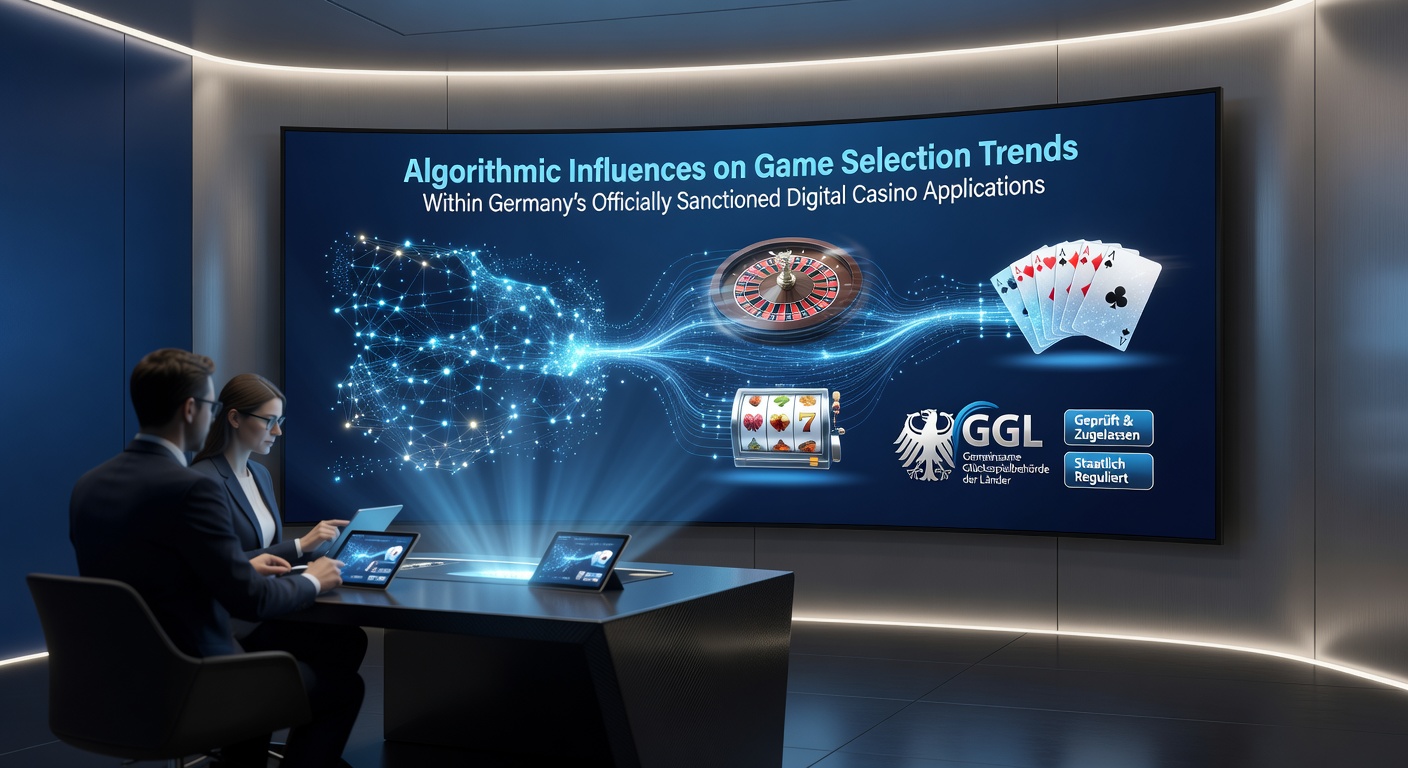 Darstellung algorithmischer Empfehlungssysteme in deutschen Casino-Apps mit Fokus auf Spielauswahltrends