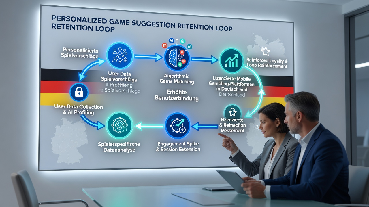 Visualisierung von Spielerbindungsdaten und Algorithmusflüssen in mobilen Plattformen