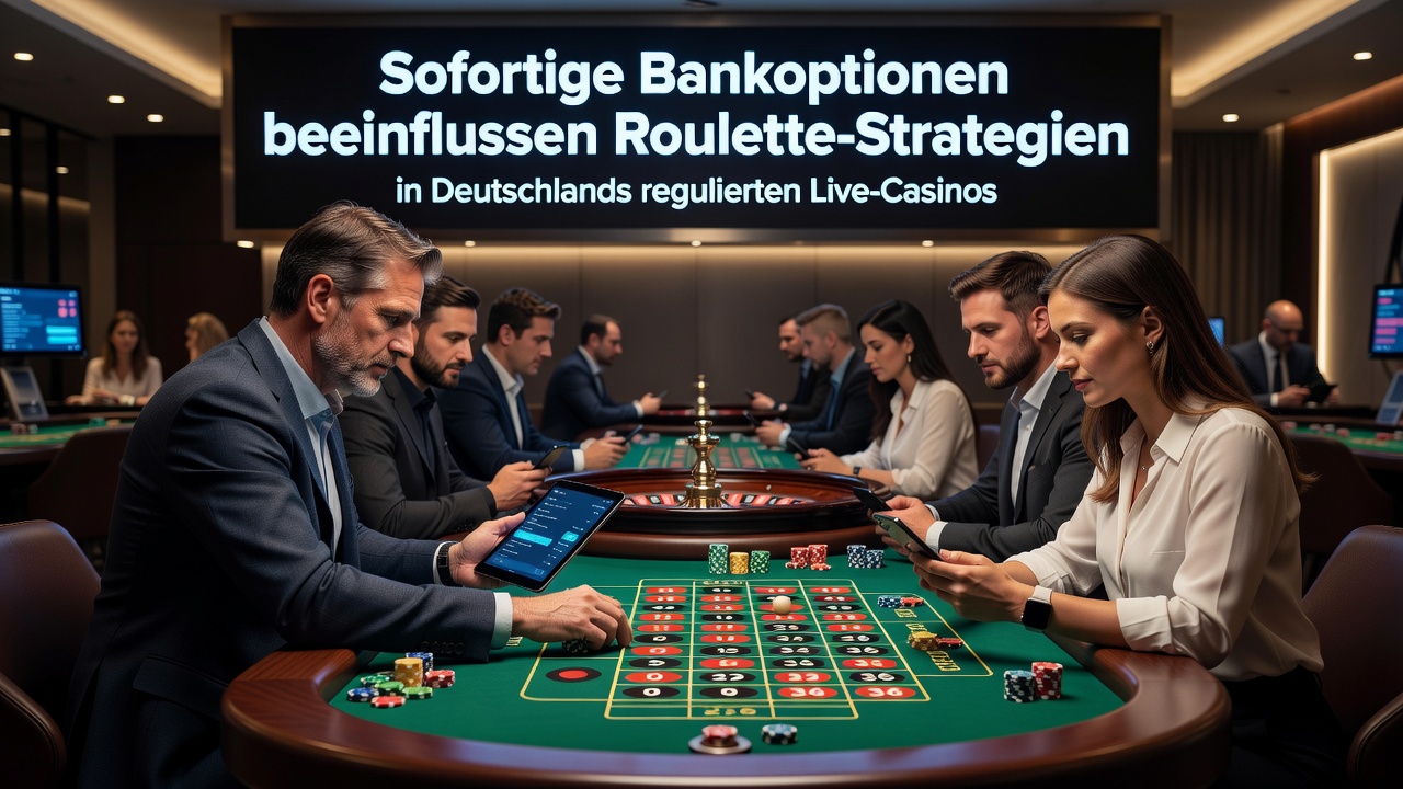 Roulette-Tisch mit Fokus auf Zahlungsintegration in einem deutschen Live-Casino
