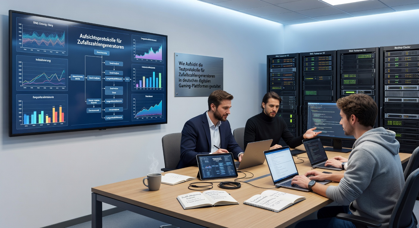 Detailaufnahme eines RNG-Testlabors mit Analysewerkzeugen