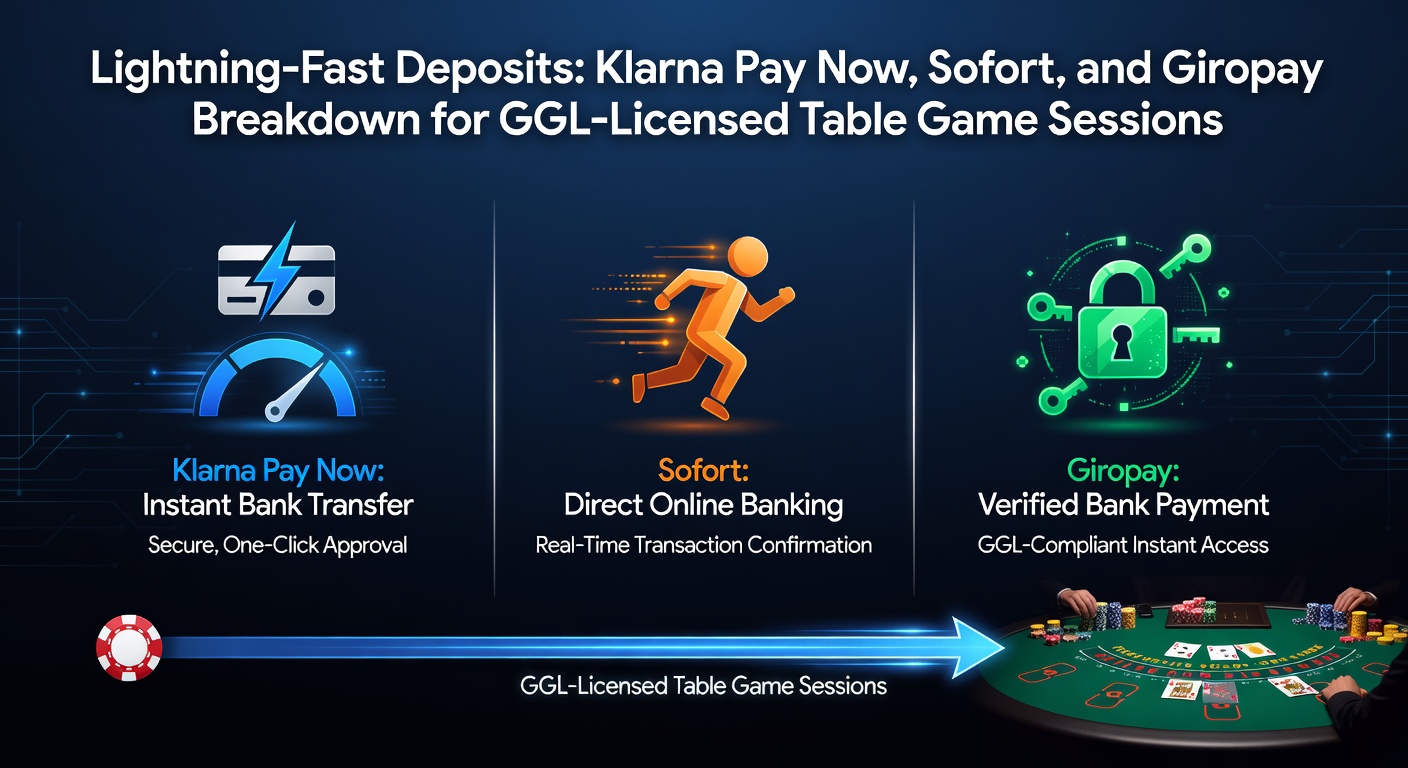 Grafik mit Icons von Klarna, Sofort und Giropay neben einem Roulette-Tisch in einem Online-Casino