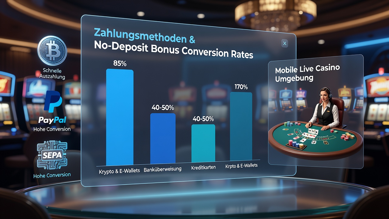 Mobile Zahlungsoptionen und Bonusumwandlung in Live-Casinos
